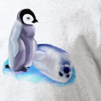 *Baby Harp Seal and Baby Penquin T-shirt