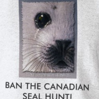 BAN THE SEAL HUNT" Sweater T-shirt