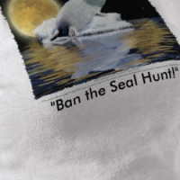 "BAN THE SEAL HUNT" Tops & Apparel T-shirt