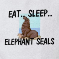 Eat Sleep ELEPHANT SEALS T-shirt