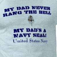 Navy Dad never rang the bell T-shirt