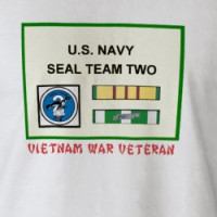 SEAL TEAM TWO VIETNAM WAR VET T-shirt