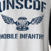 UNSCDF Mobile Infantry space marines T-shirt