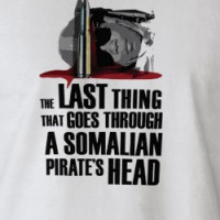 US NAVY SEALS vs Somalia Pirates Bullet T-shirt